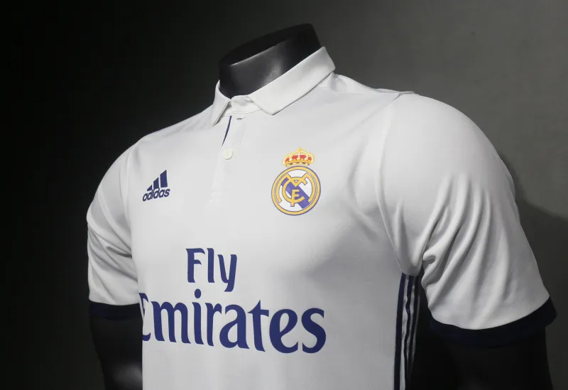 Real Madrid Authentic Retro Jersey Home Soccer Shirt 2016/17