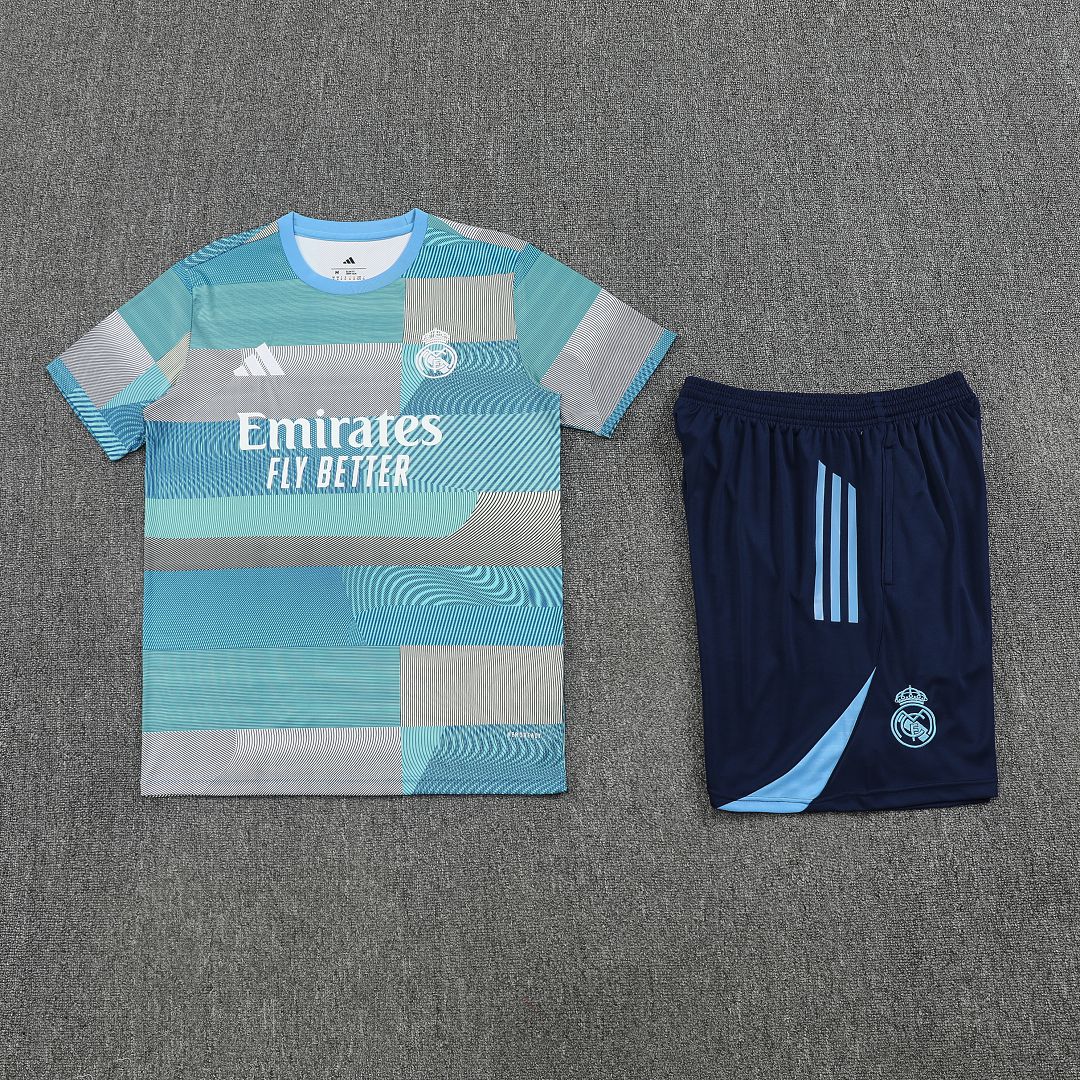 Real Madrid Training Jersey Kit Light Blue 2025/26