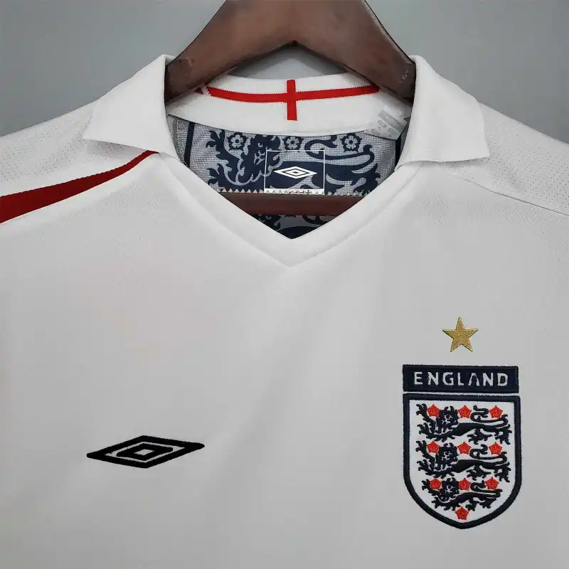 England Retro Soccer Jersey Home Custom Shirt World Cup 2006