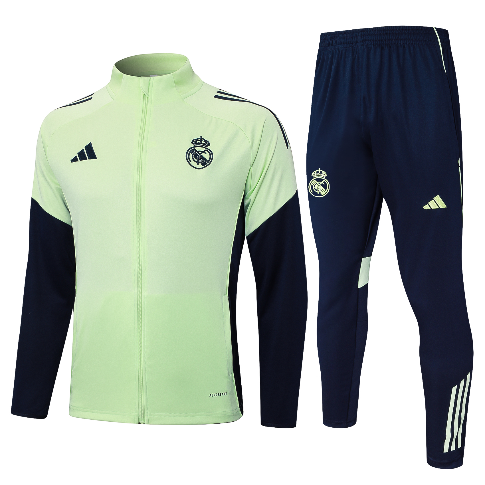 Real Madrid Training Kit (Jacket+Pants) Light Green 2025/26