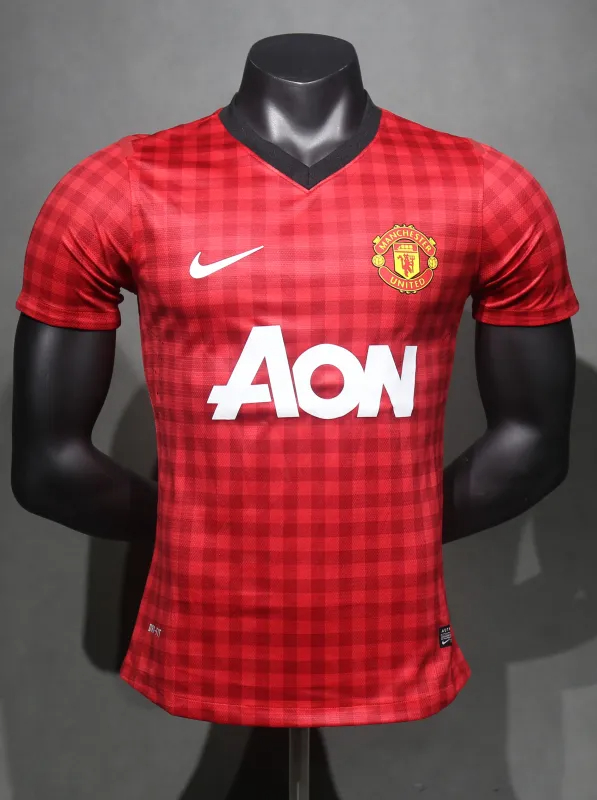 Manchester United Authentic Retro Home Football Jersey Shirt 2012/13