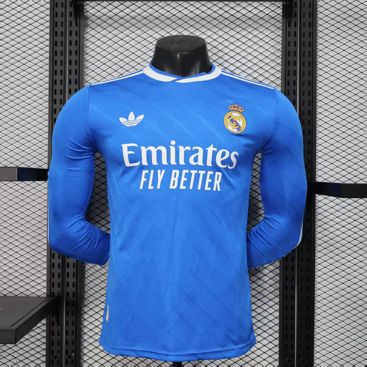 Real Madrid Authentic Soccer Jersey Third Away Long Sleeve Shirt 2025/26
