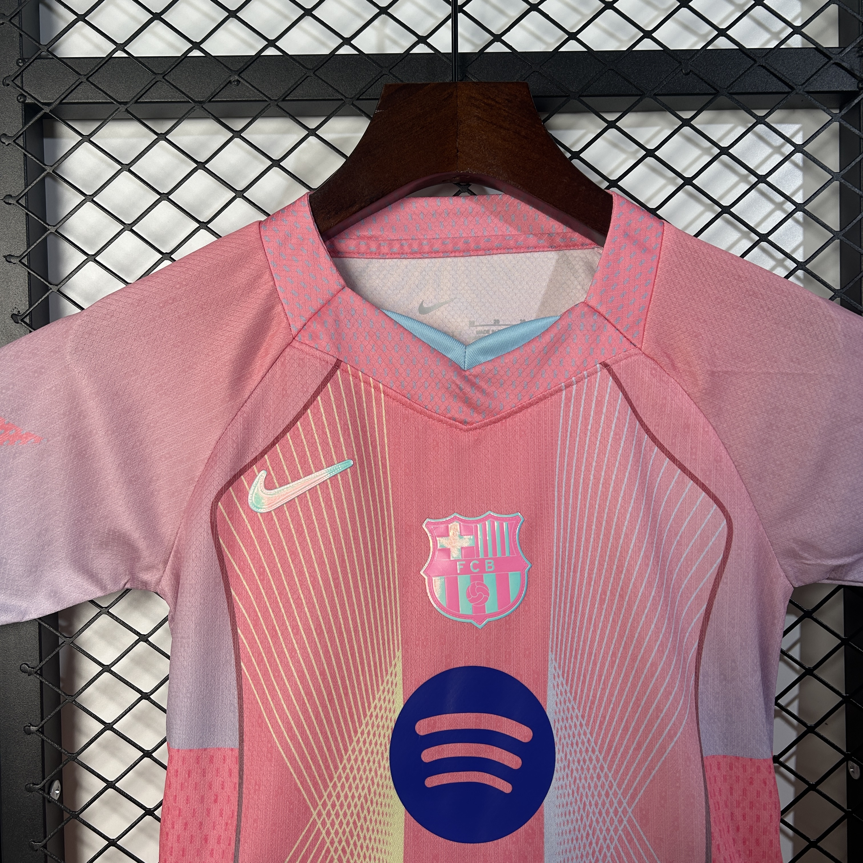 Barcelona Pink Special Edition Soccer Kids Kit Jersey+Shorts 2025/26