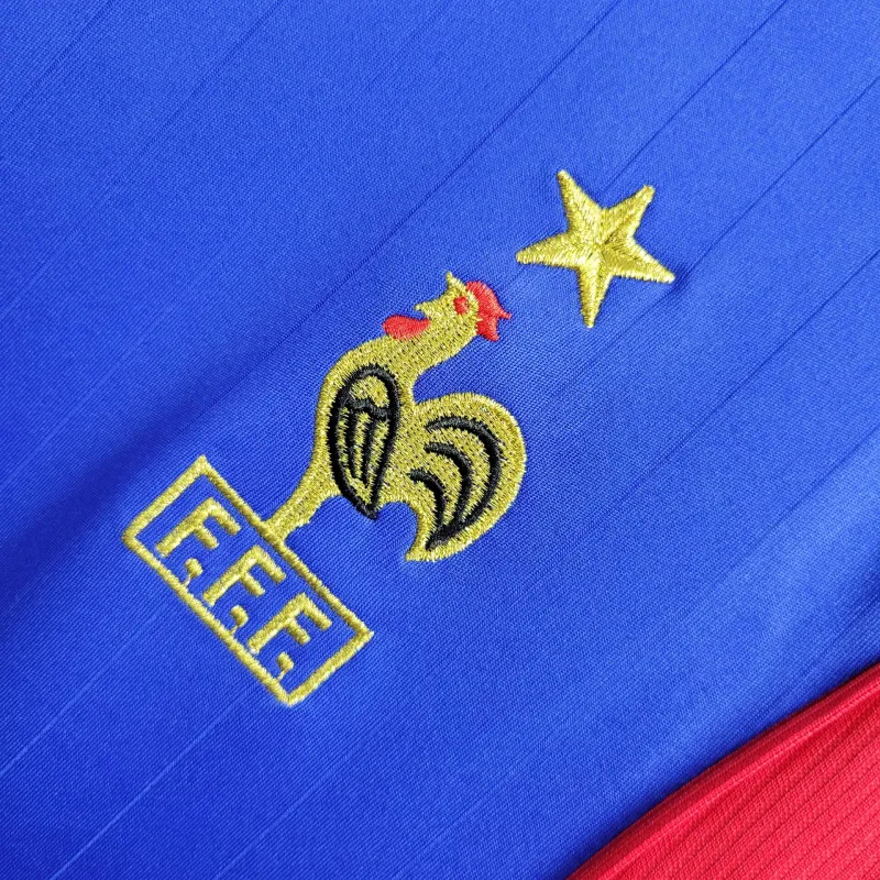 France Retro Soccer Jersey Home Custom Shirt World Cup 2006