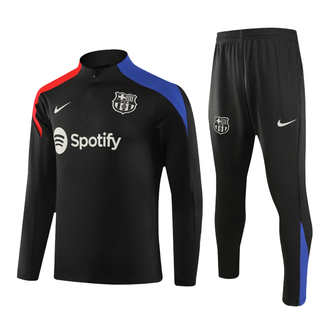 Barcelona Zipper Sweatshirt Kit (Top+Pants) 2024/25