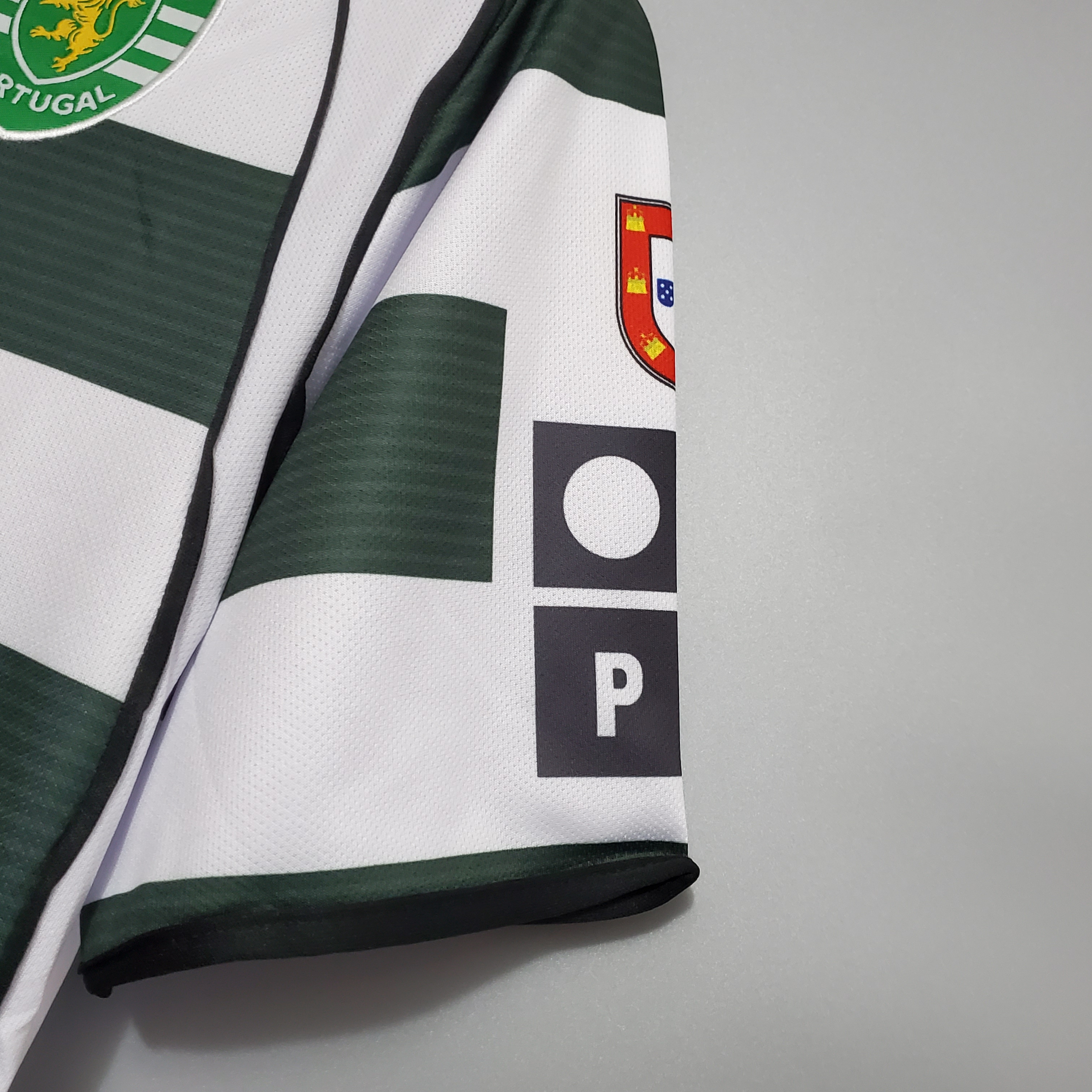 Sporting CP Retro Soccer Jersey Home Custom Shirt 2001/03