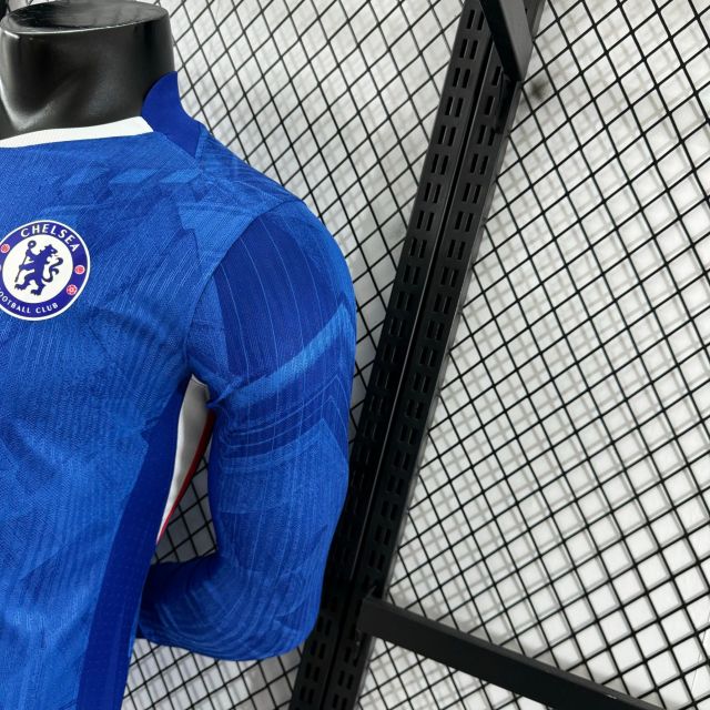 Chelsea Authentic Football Jersey Home Long Sleeve Shirt 2025/26