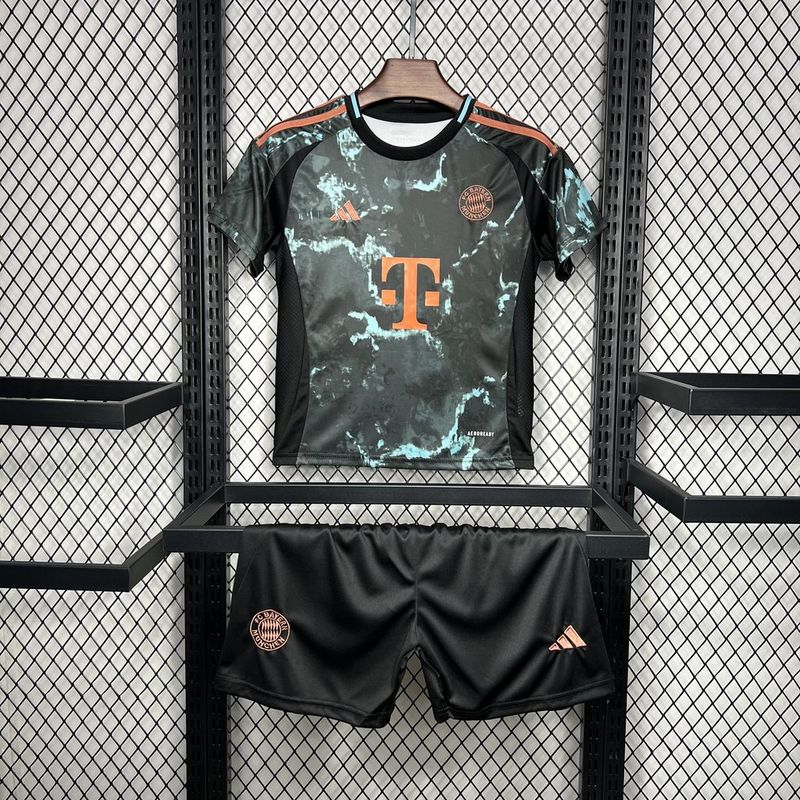 Bayern Munich Jersey Custom Soccer Kids Kit Jersey+Shorts Away 2024/25