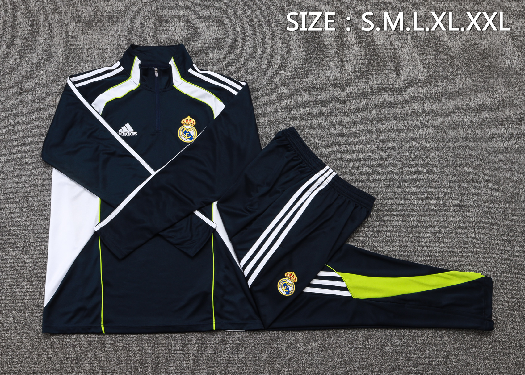 Real Madrid Training Kit (Sweatshirt+Pants) Cyan 2025/26