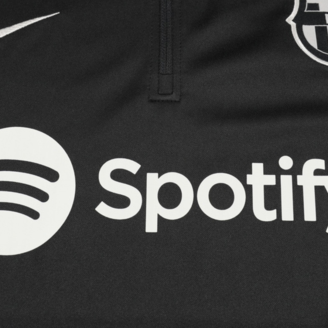 Kids Barcelona Zipper Sweat Kit (Top+Pants) 2024/25