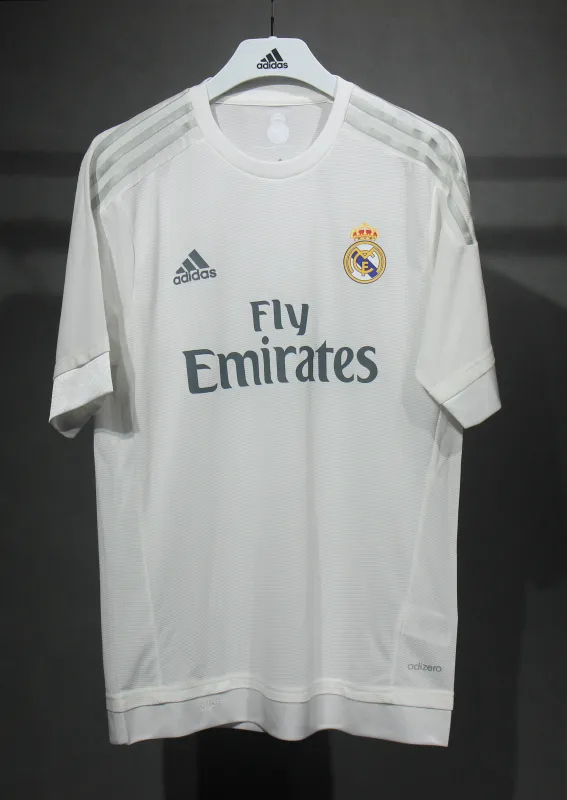 Real Madrid Authentic Retro Jersey Home Soccer Shirt 2015/16