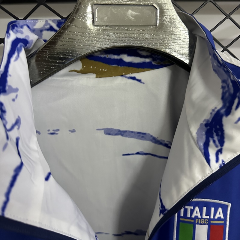 Italy Reversible Double-Sides Windbreaker Jacket Blue&White 2025