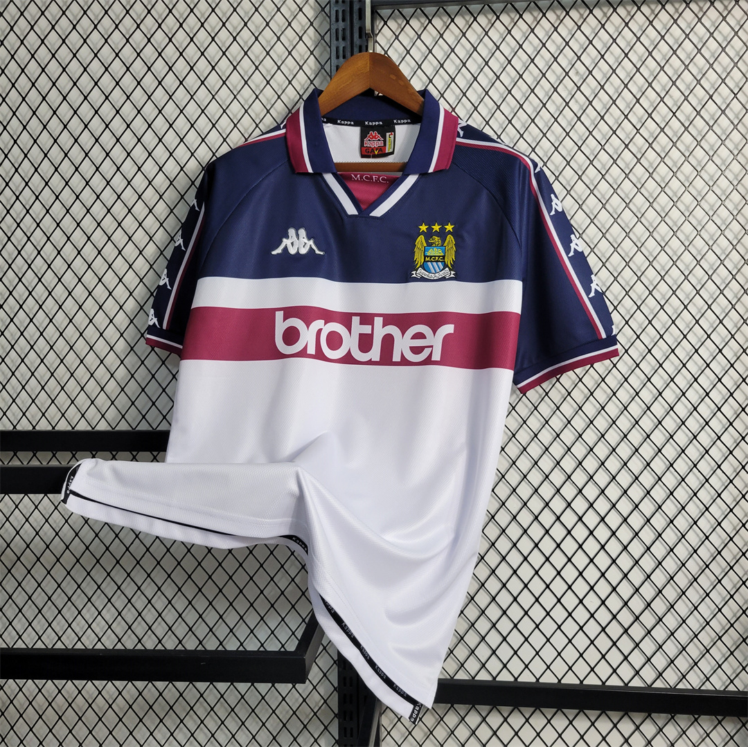 Manchester City Retro Away Football Jersey Shirt 1997/98