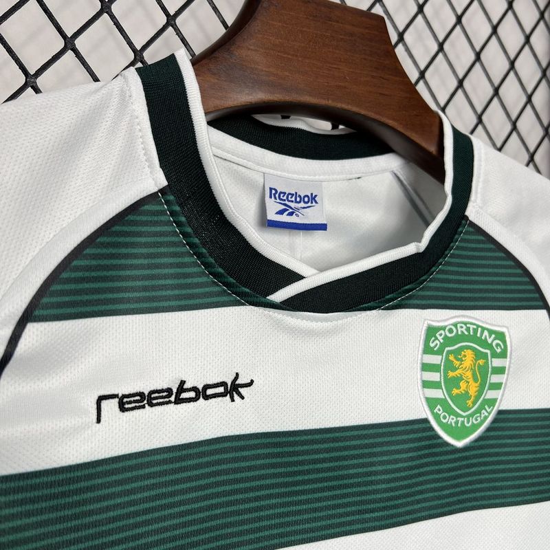 Sporting CP Retro Soccer Jersey Home Kids Kit Jersey+Shorts 2001/03