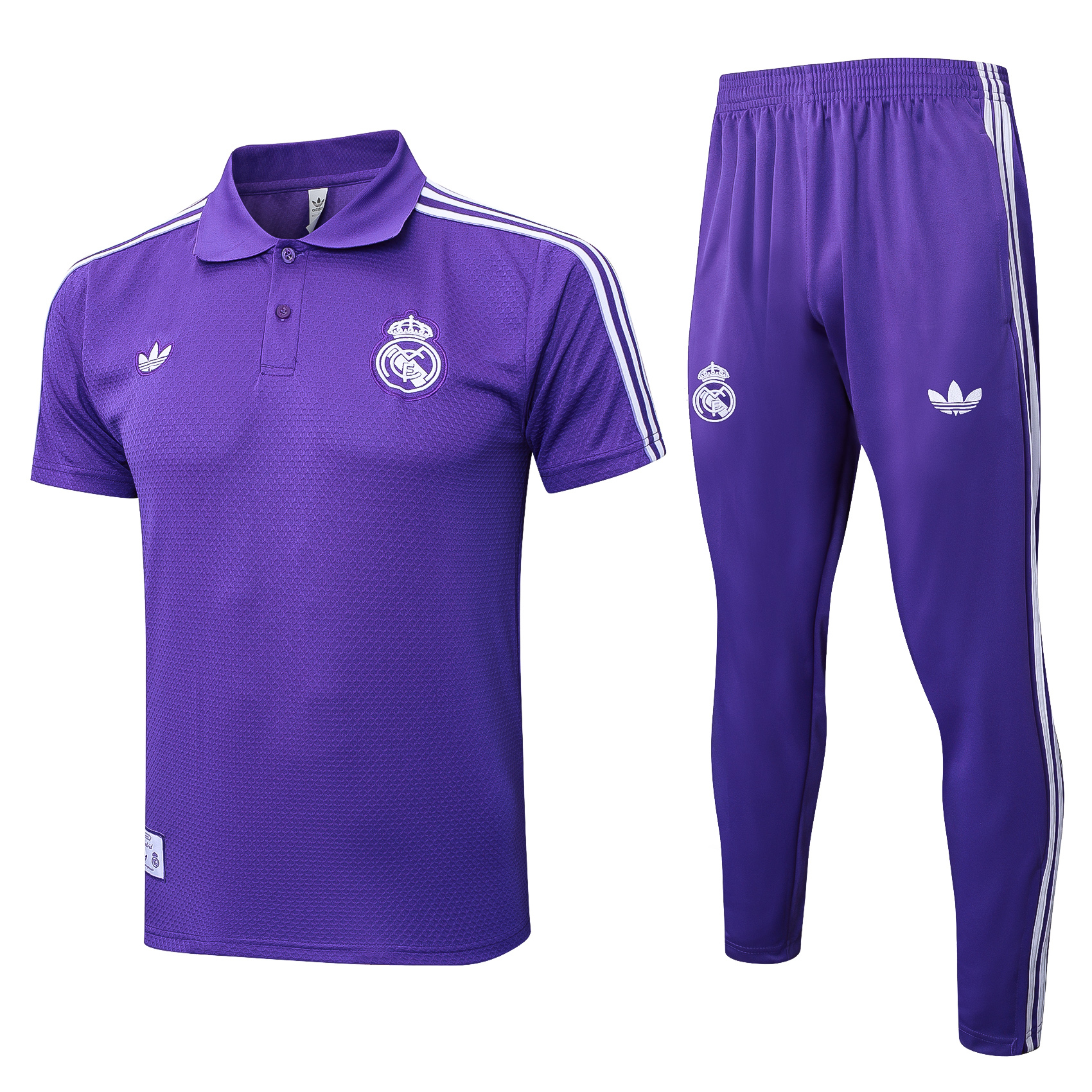 Real Madrid Training Kit (Polo+Pants) Purple 2025/26