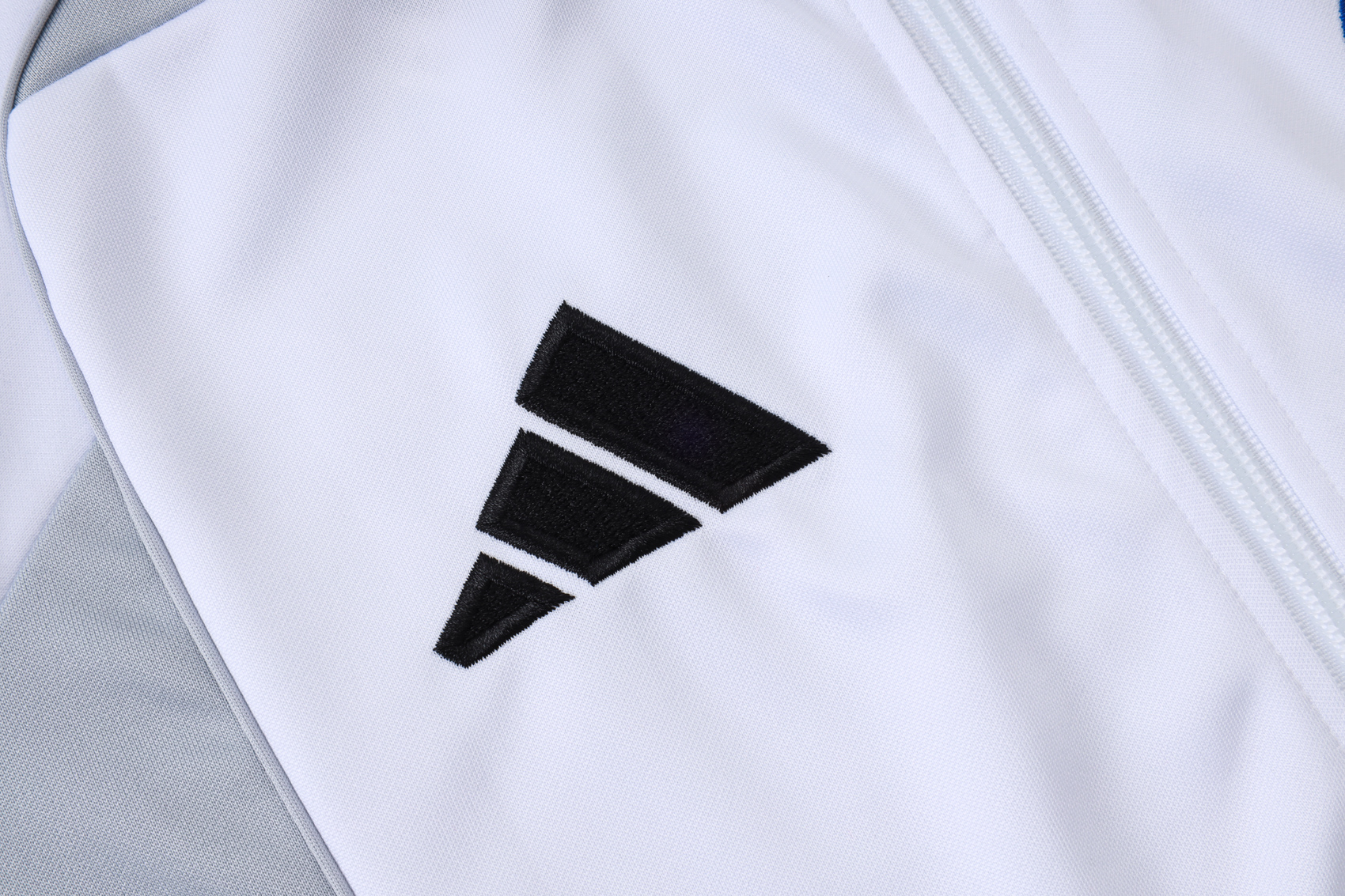 Real Madrid Training Kit (Jacket+Pants) White&Grey 2025/26