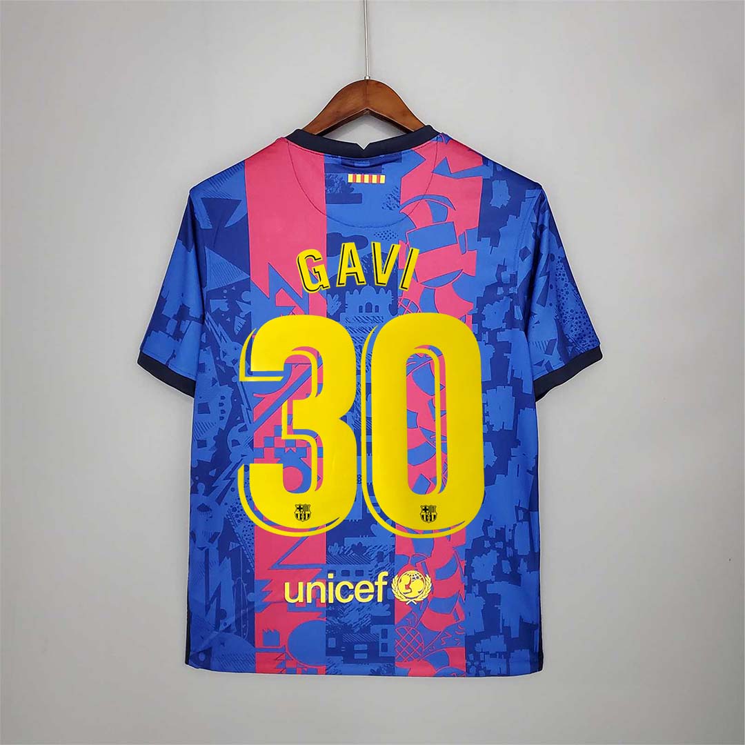 Barcelona Retro Jersey Third Away Soccer Shirt 2021/22
