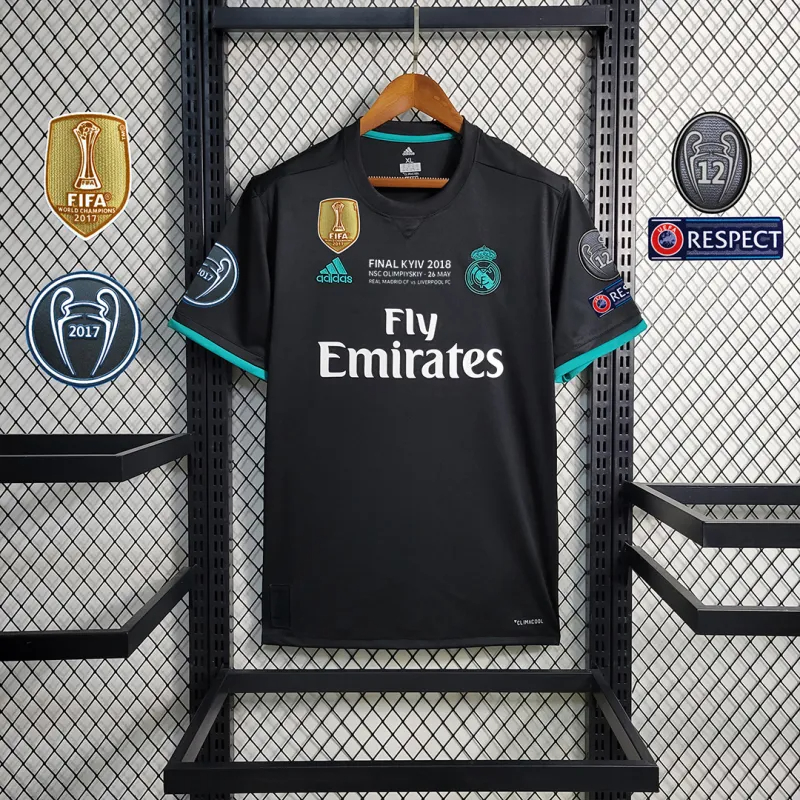 Real Madrid Retro Jersey Away Soccer Shirt 2017/18
