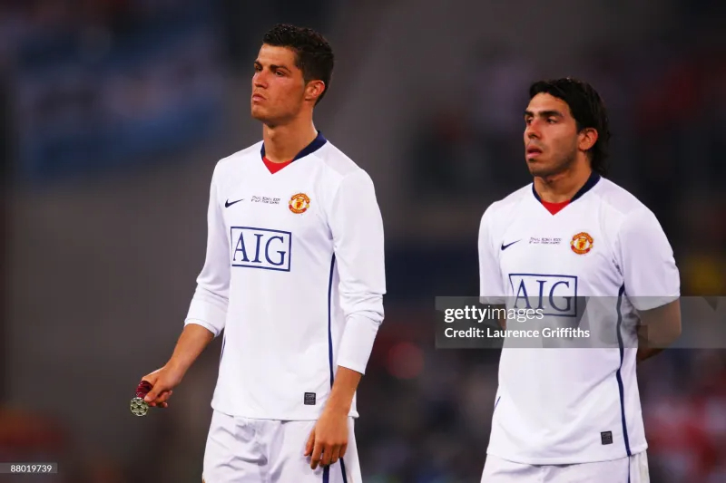 Manchester United Retro Authentic Away Long Sleeve Football Jersey Shirt 2008/09