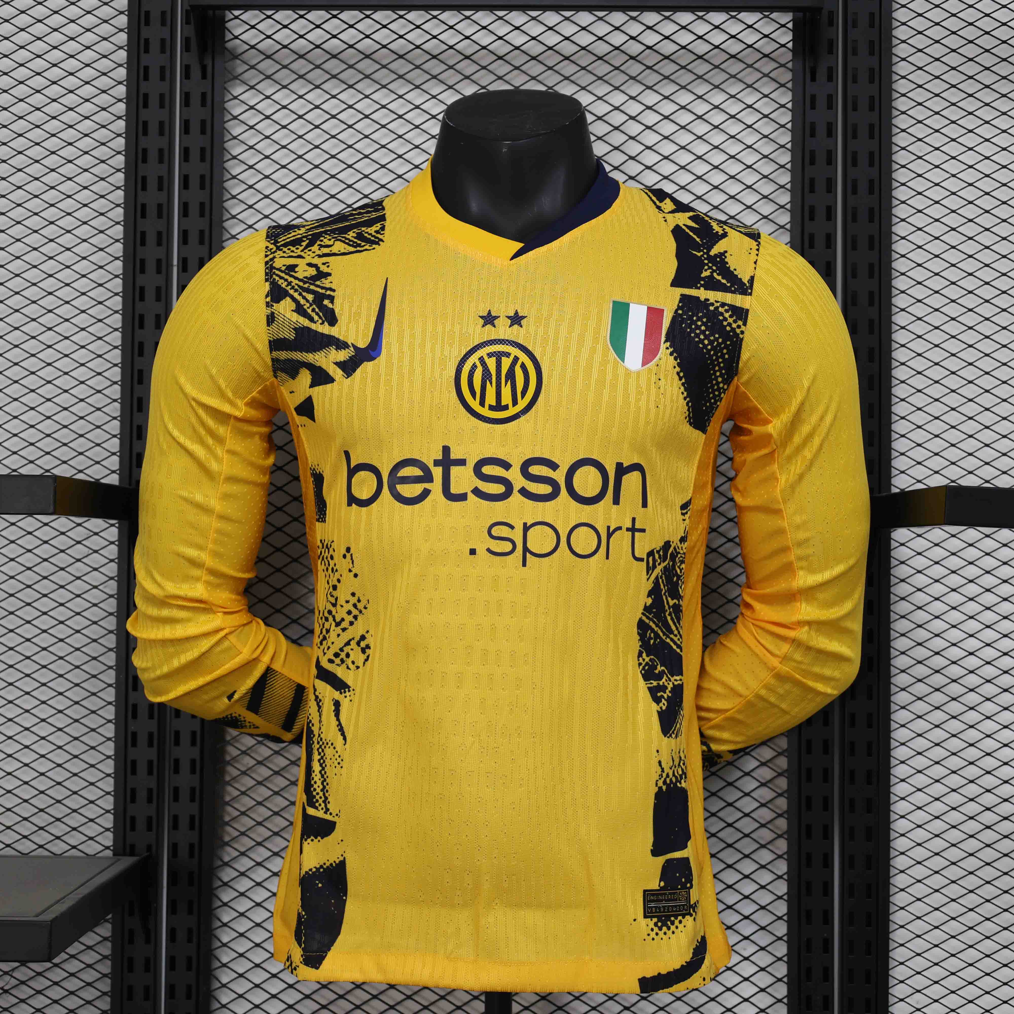 Authentic Soccer Jersey Inter Milan Third Away Long Sleeve Shirt 2024/25
