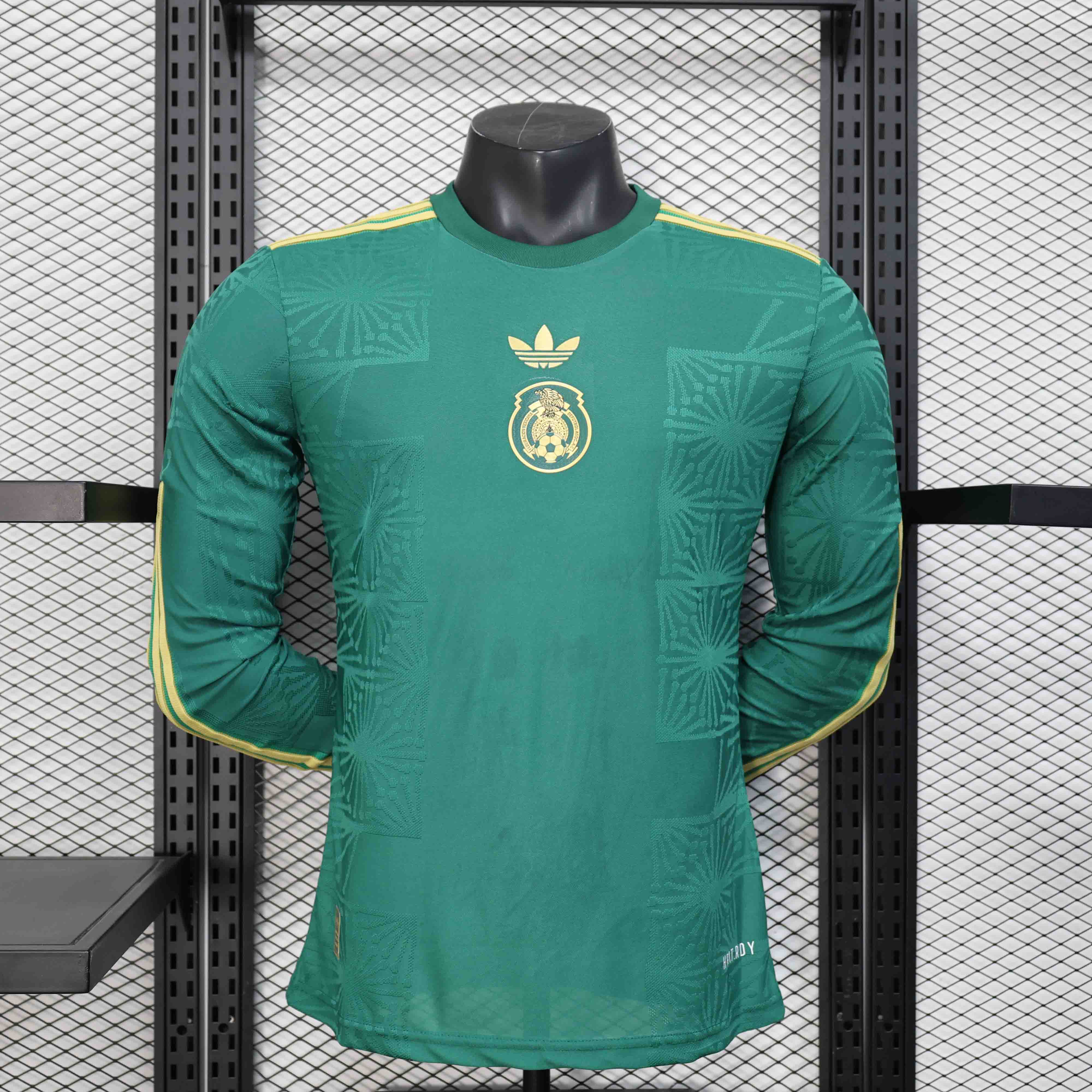 Mexico Authentic Green Special Long Sleeve Soccer Jersey 2025