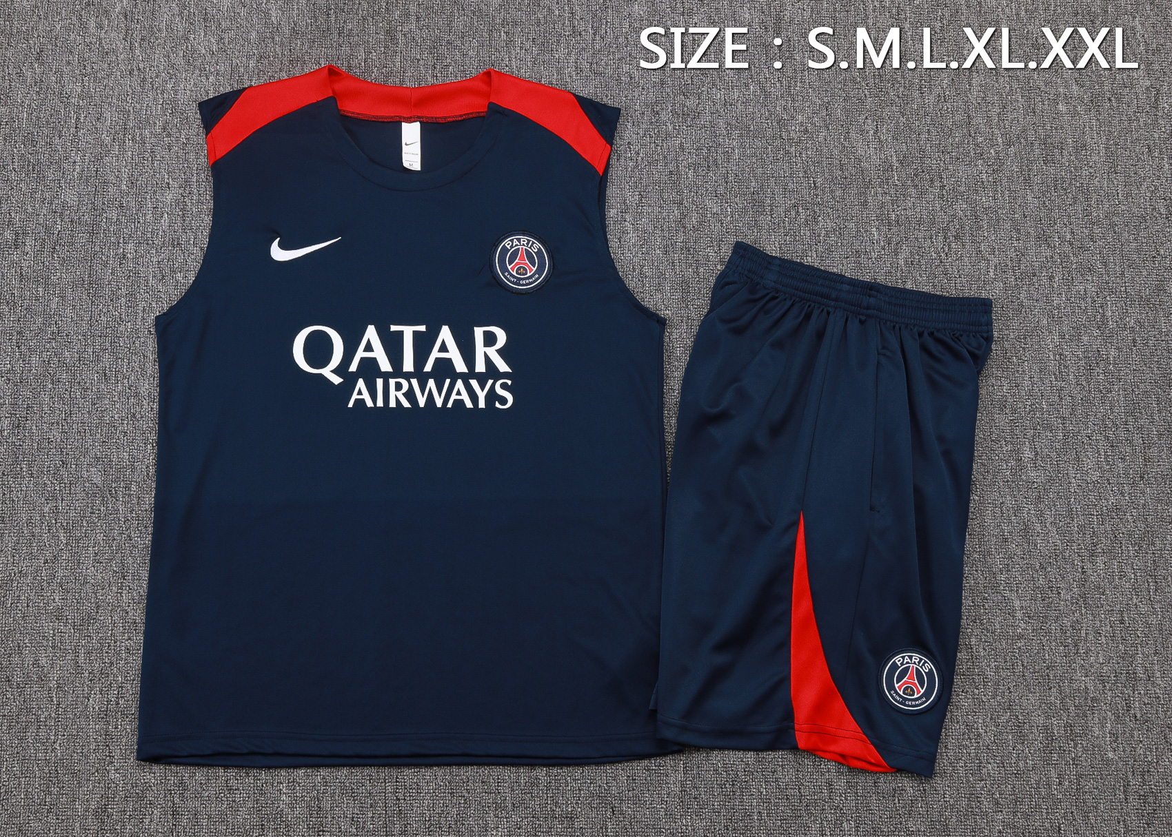 PSG Sleeveless Training Kit Blue 2025/26