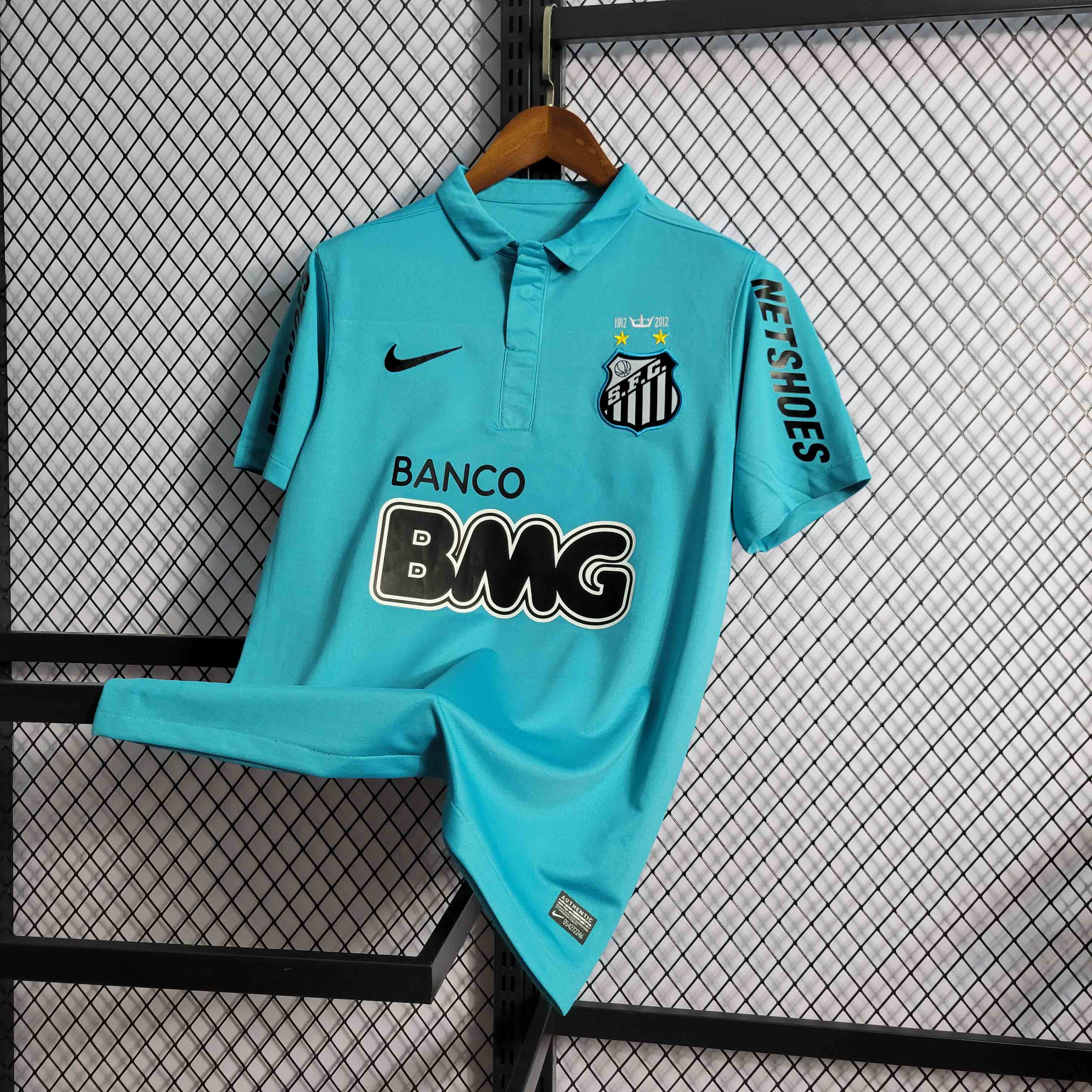 Santos FC Retro Soccer Jersey Third Away Custom Shirt 2012
