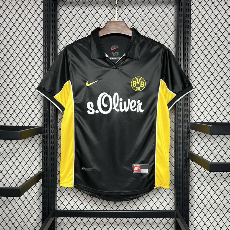 Borussia Dortmund Retro Jersey Away Soccer Shirt 1998-2000
