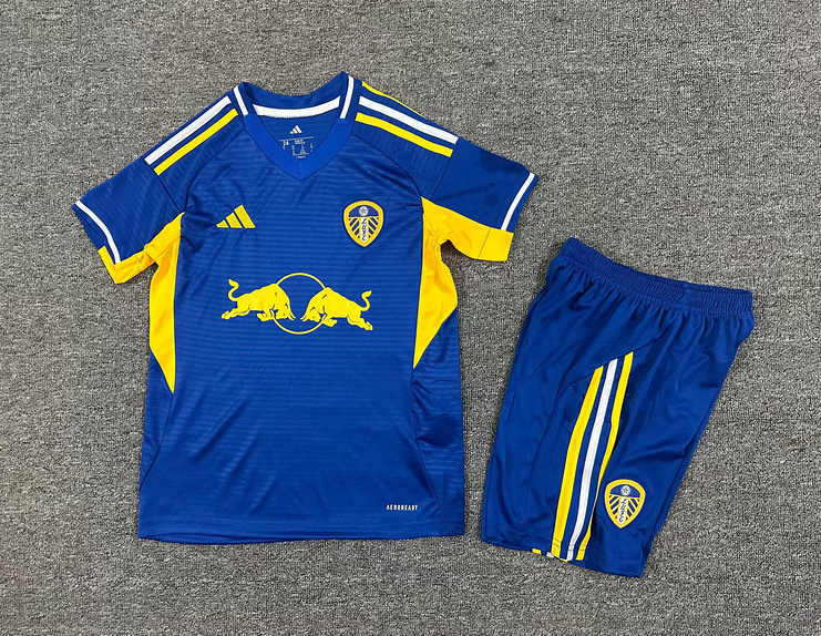 Leeds United Football Jersey Away Kids Kit Jersey+Shorts 2025/26