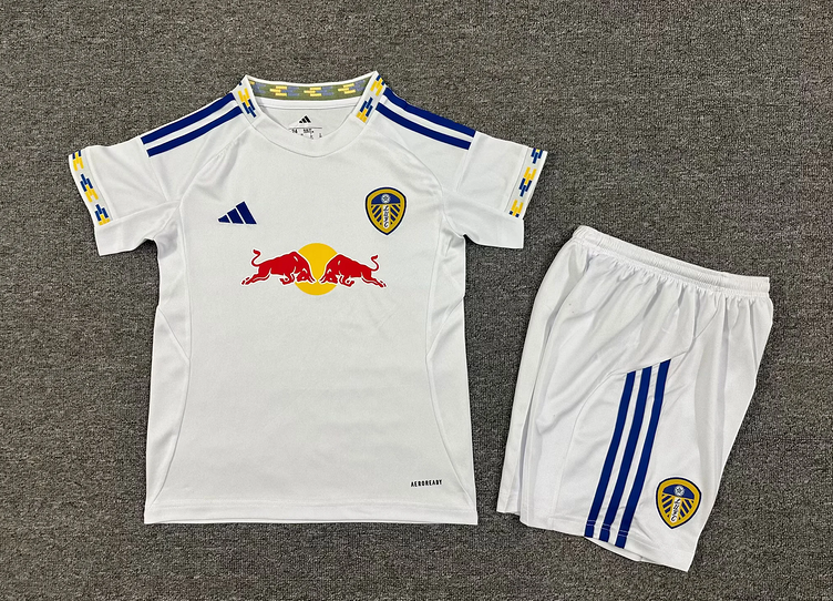 Leeds United Football Jersey Home Kids Kit Jersey+Shorts 2025/26