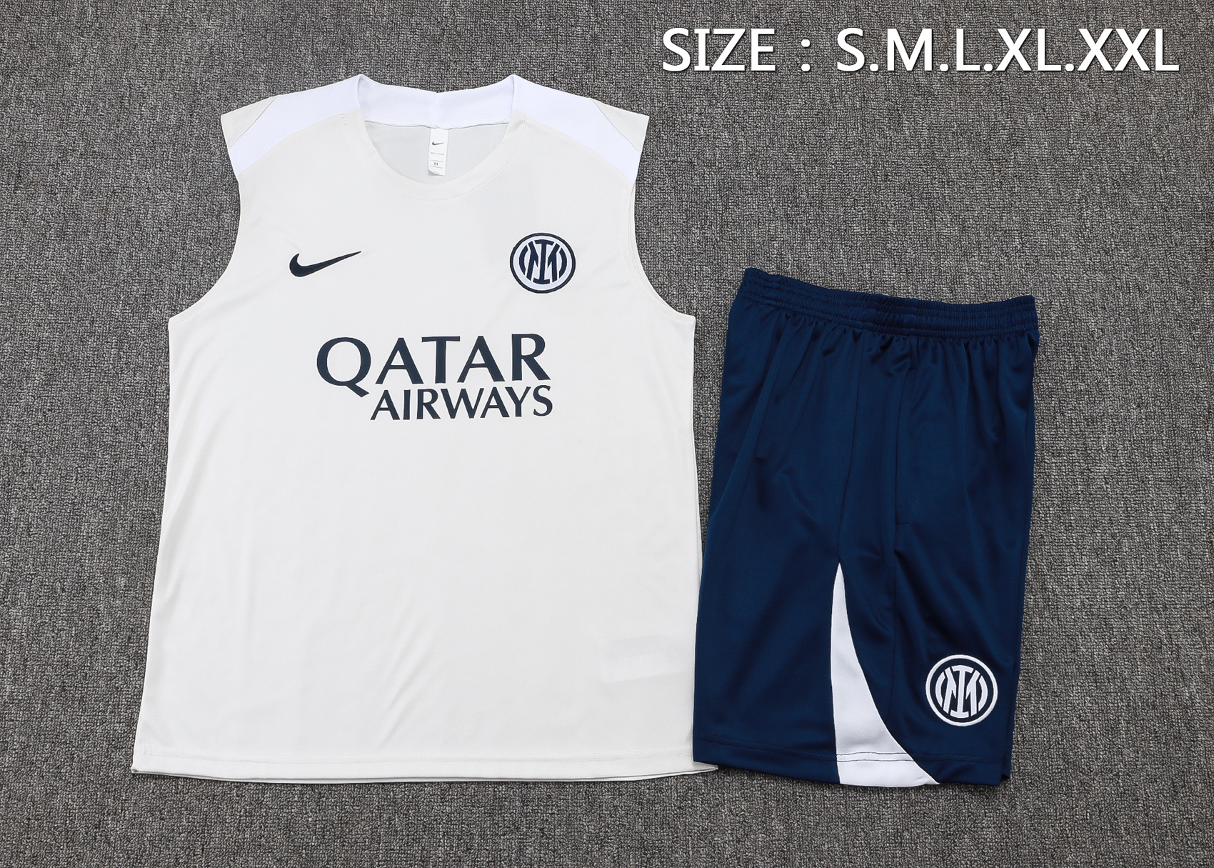 Inter Milan Sleeveless Training Kit Gray 2025/26