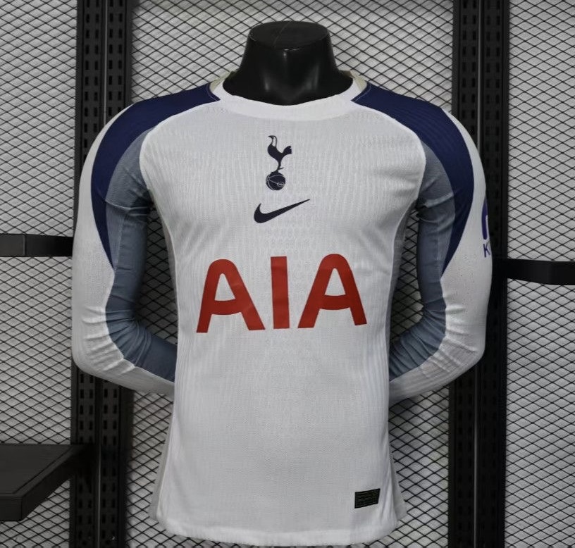 Tottenham Hotspur Authentic Football Jersey Home Long Sleeves Shirt 2025/26
