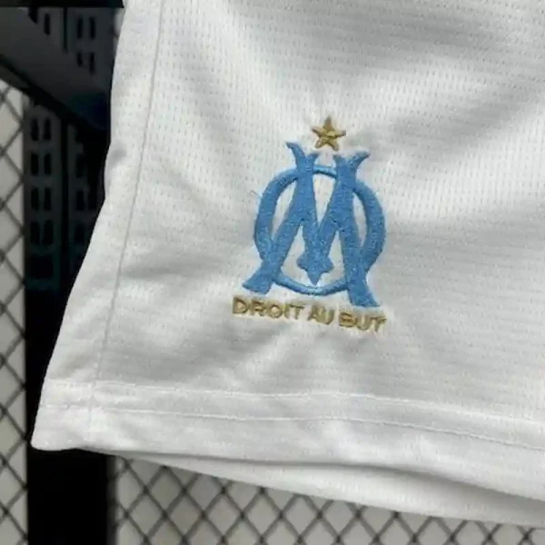 Marseille Soccer Jersey Home Kids Kit Jerseys+Shorts 2025/26