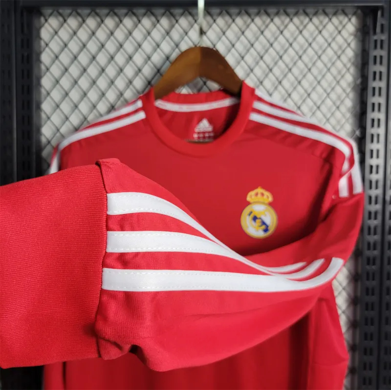Real Madrid Retro Jersey Away Long Sleeve Soccer Shirt 2011/12