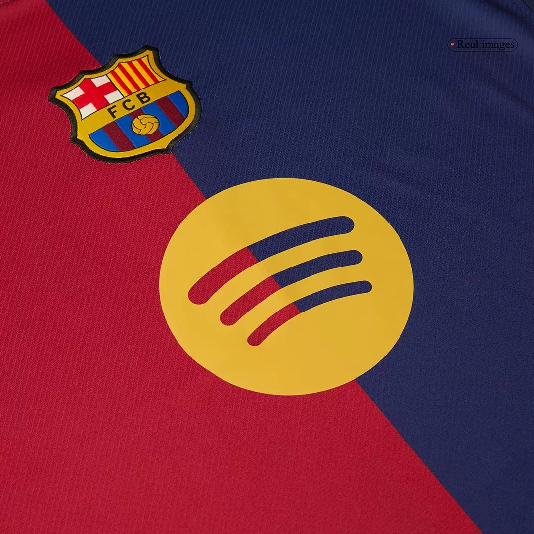 LAMINE YAMAL #19 Barcelona Home Soccer Jersey 2024/25 - Spotify Logo Without Text