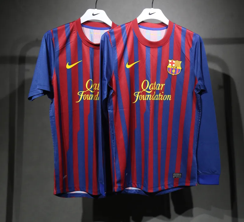 Authentic Barcelona Retro Jersey Home Soccer Shirt 2011-12