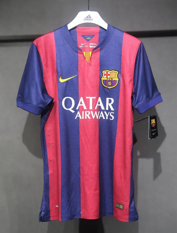 Authentic Barcelona Retro Jersey Home Soccer Shirt 2014-15