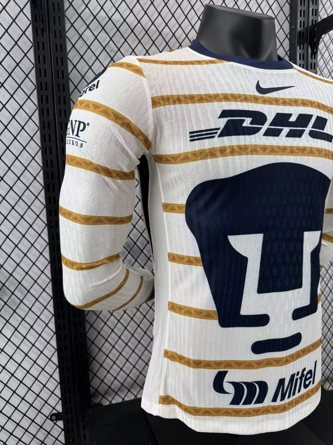 Pumas UNAM Authentic Soccer Jersey Home Long Sleeve Shirt 2024/25