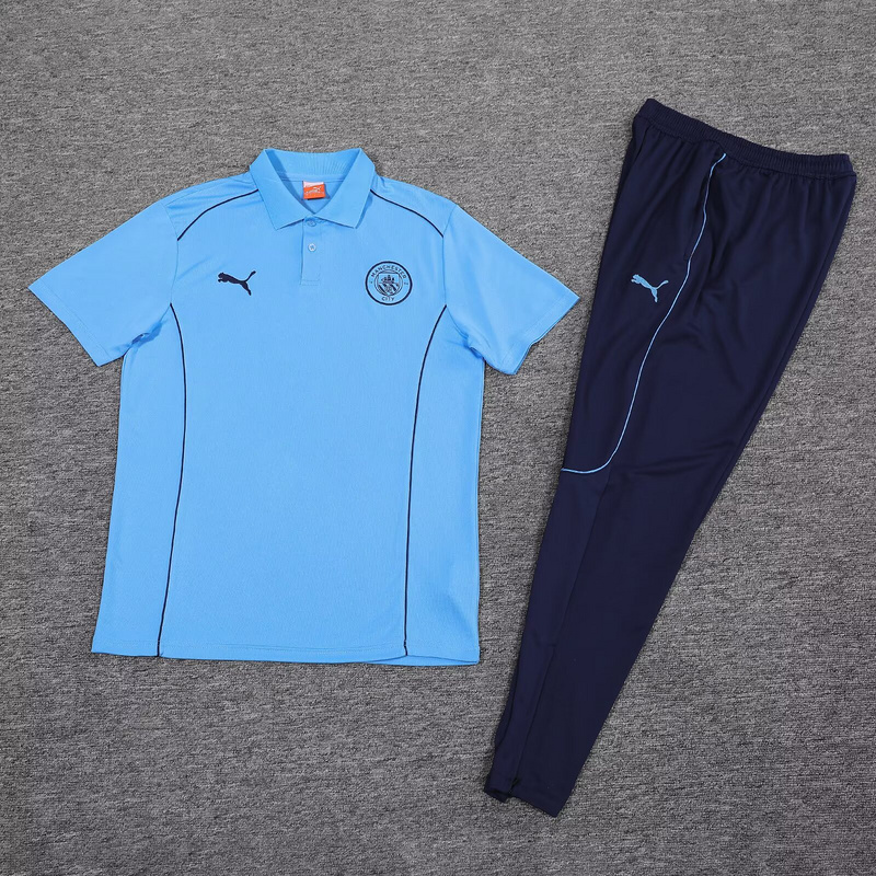 Marseille Training Kit (Polo+Pants) Blue 2025/26