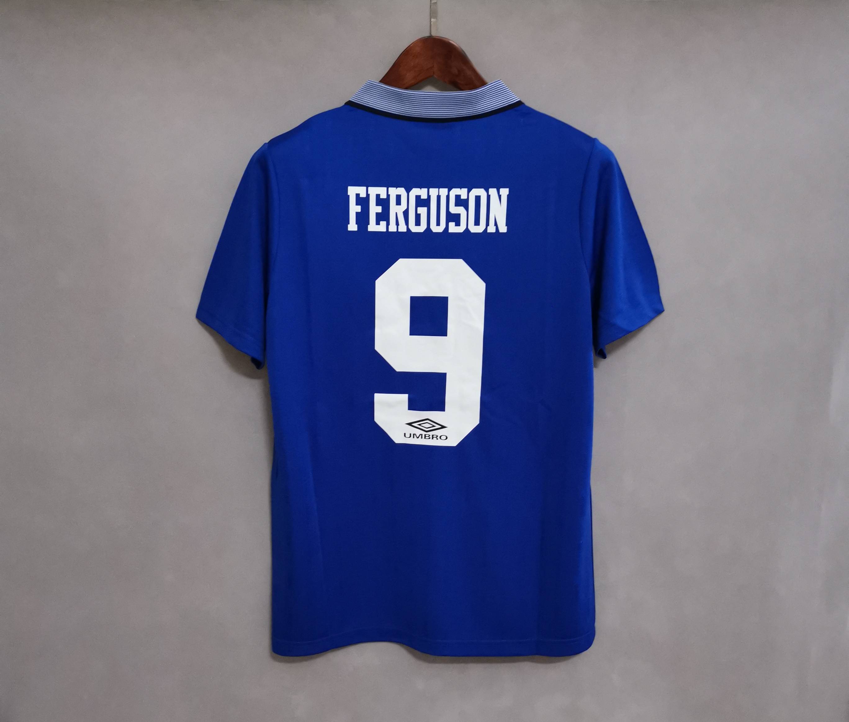 Everton Retro Football Jersey Home Custom Shirt 1994/95