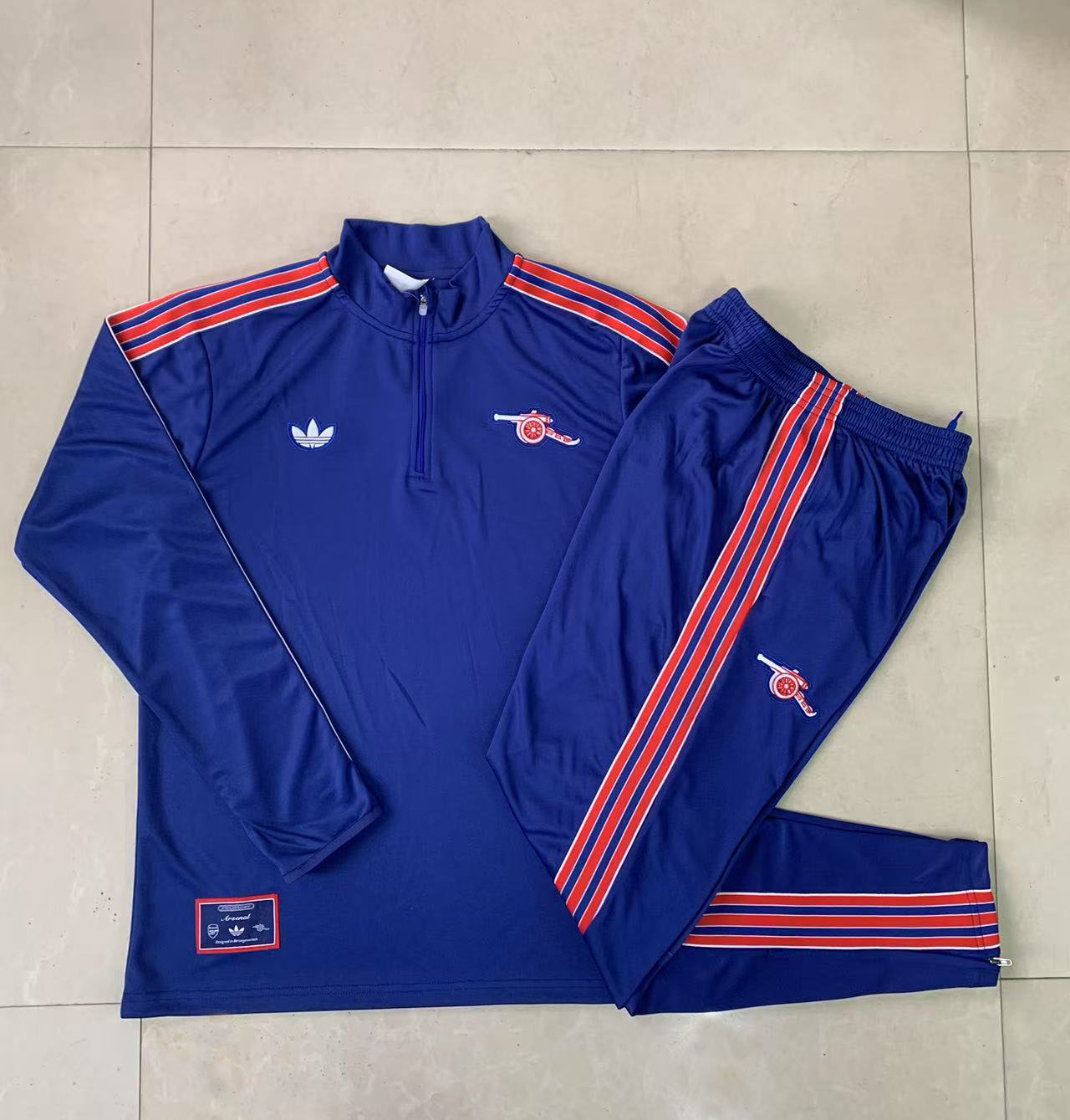 Kids Arsenal Training Kit (Sweatshirt+Pants) Blue 2025/26