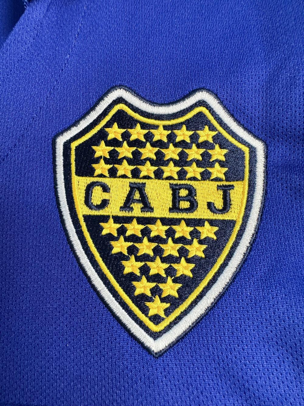 Boca Juniors Retro Soccer Jersey Home Long Sleeve Custom Shirt 1996/97