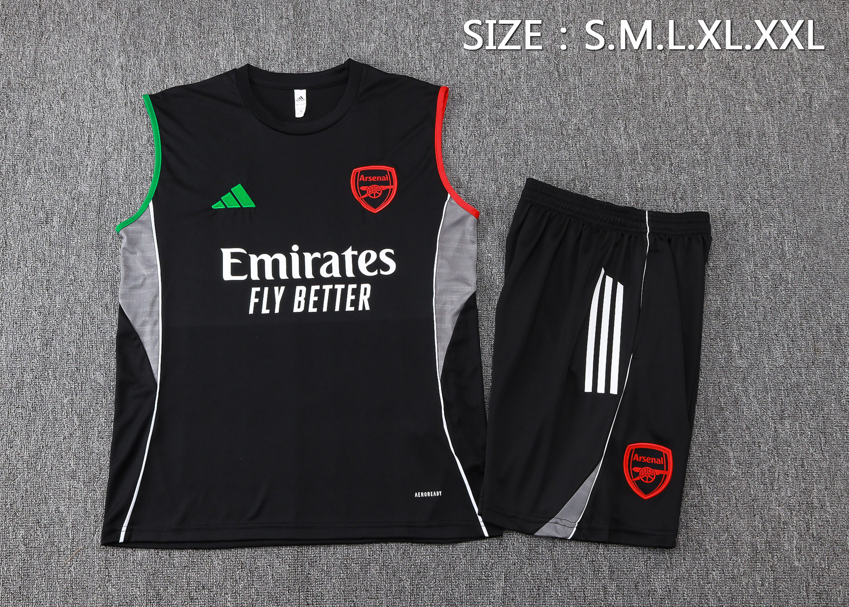 Arsenal Sleeveless Training Kit Black 2025/26