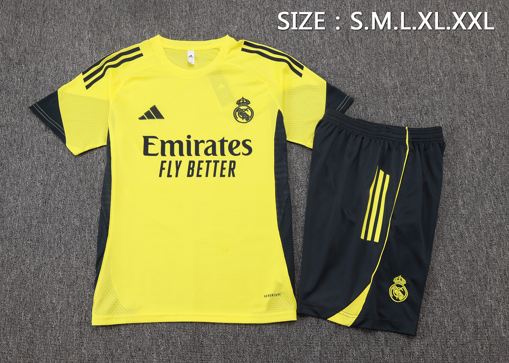 Real Madrid Training Jersey Kit Yellow 2025/26