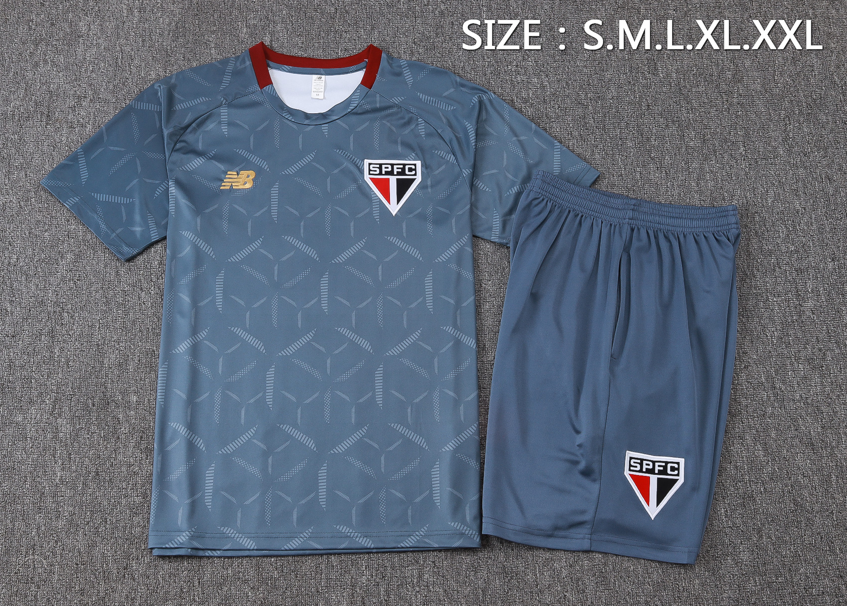 Sao Paulo FC Training Jersey Kit Gray 2025