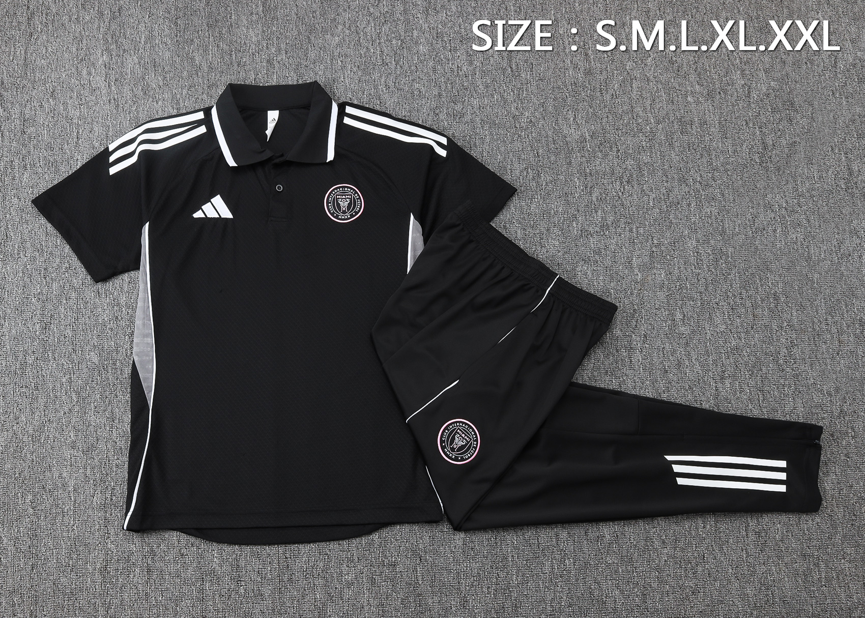 Inter Miami Training Kit (Polo+Pants) Black 2025