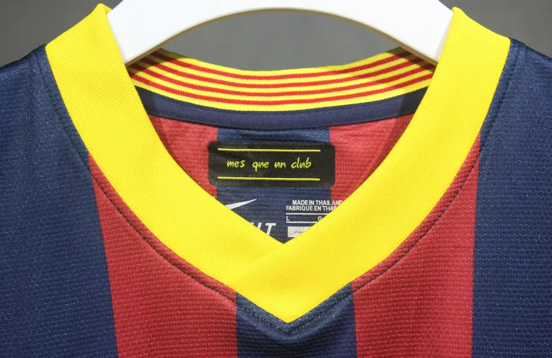Authentic Barcelona Retro Jersey Home Soccer Shirt 2013-14