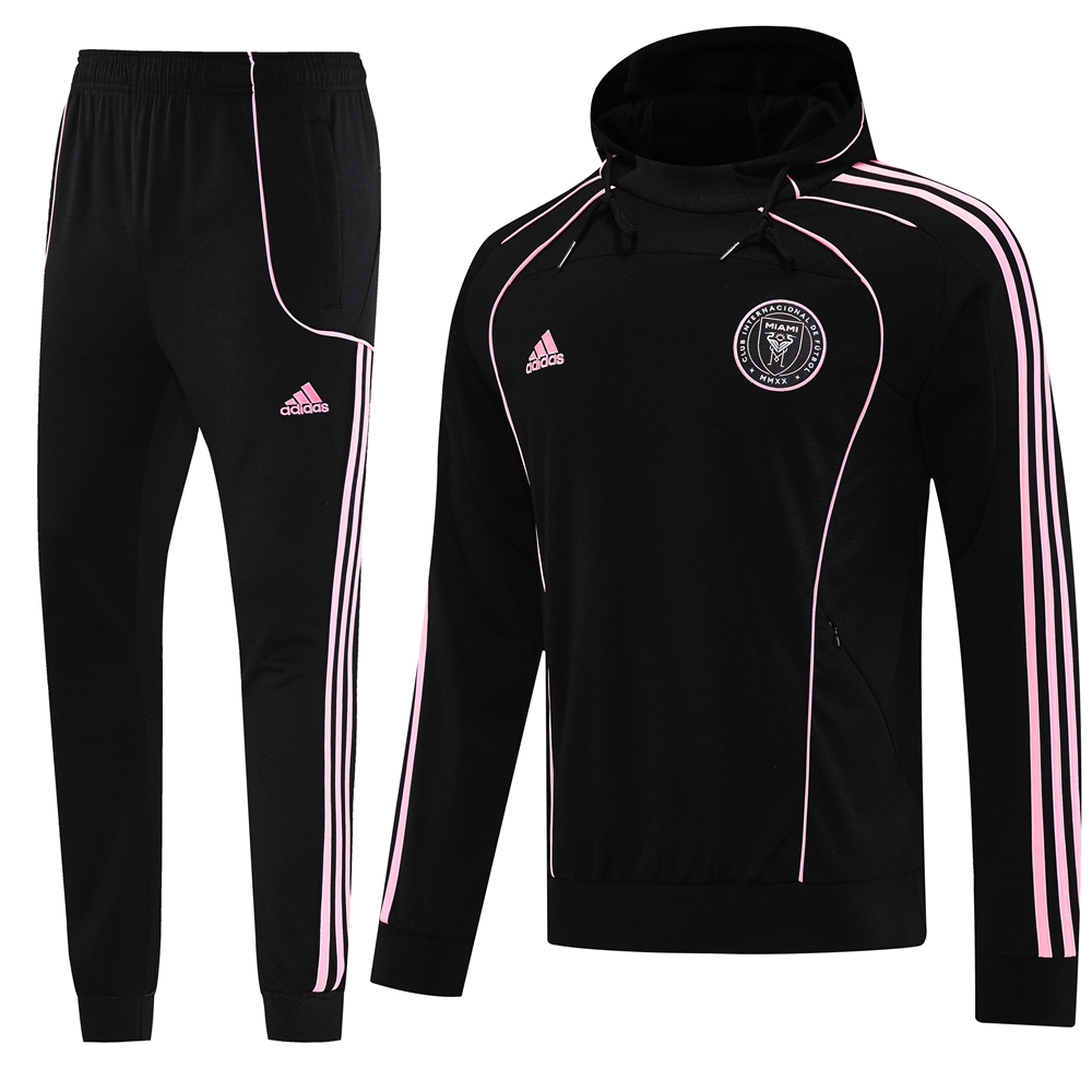 Inter Miami Hoodie Training Kit (Jacket+Pants) Black 2025