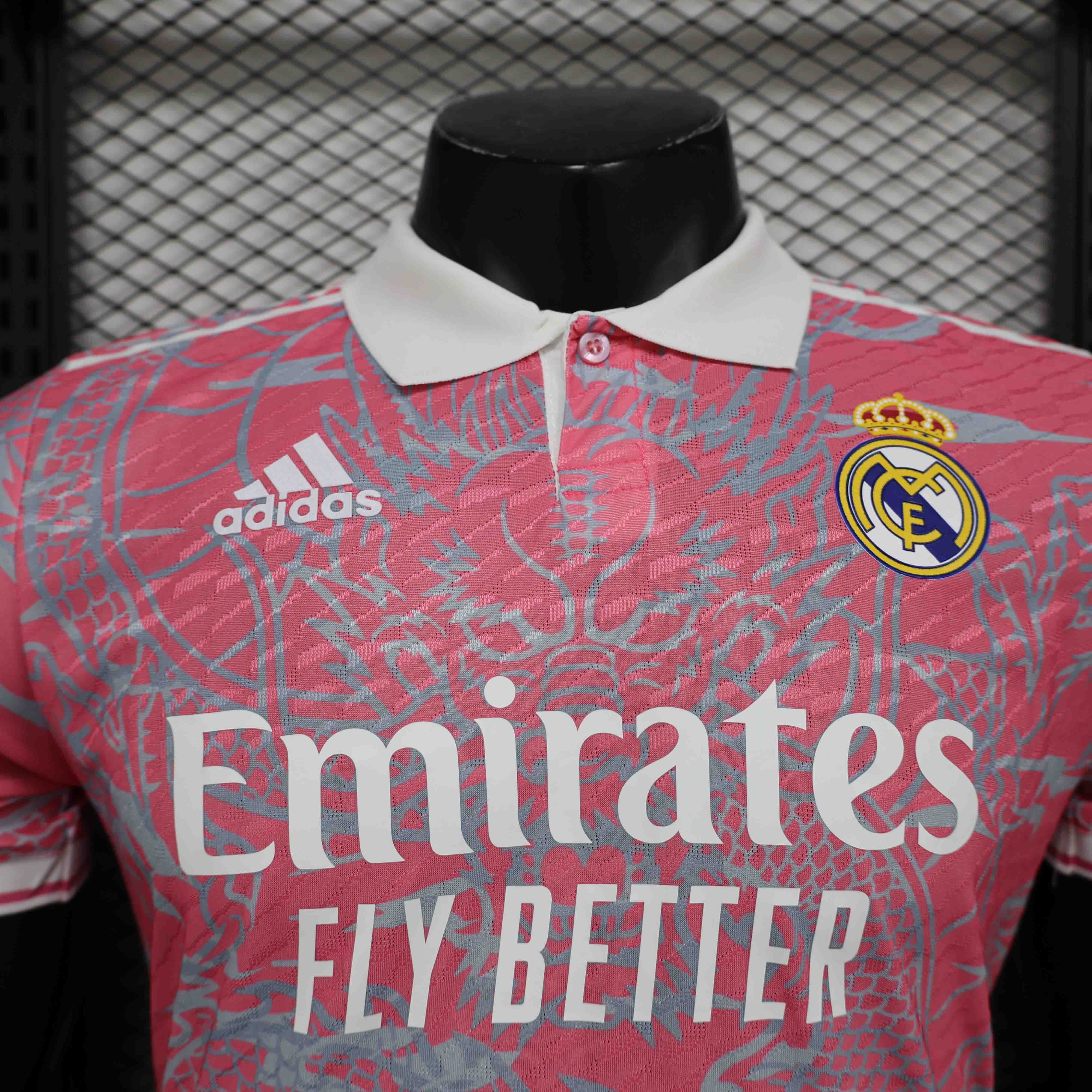 Real Madrid Authentic Soccer Jersey Dragon Pink Special Edition Shirt 2024/25