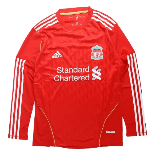 Liverpool Retro Football Jersey Home Long Sleeve Custom Shirt 2011/12